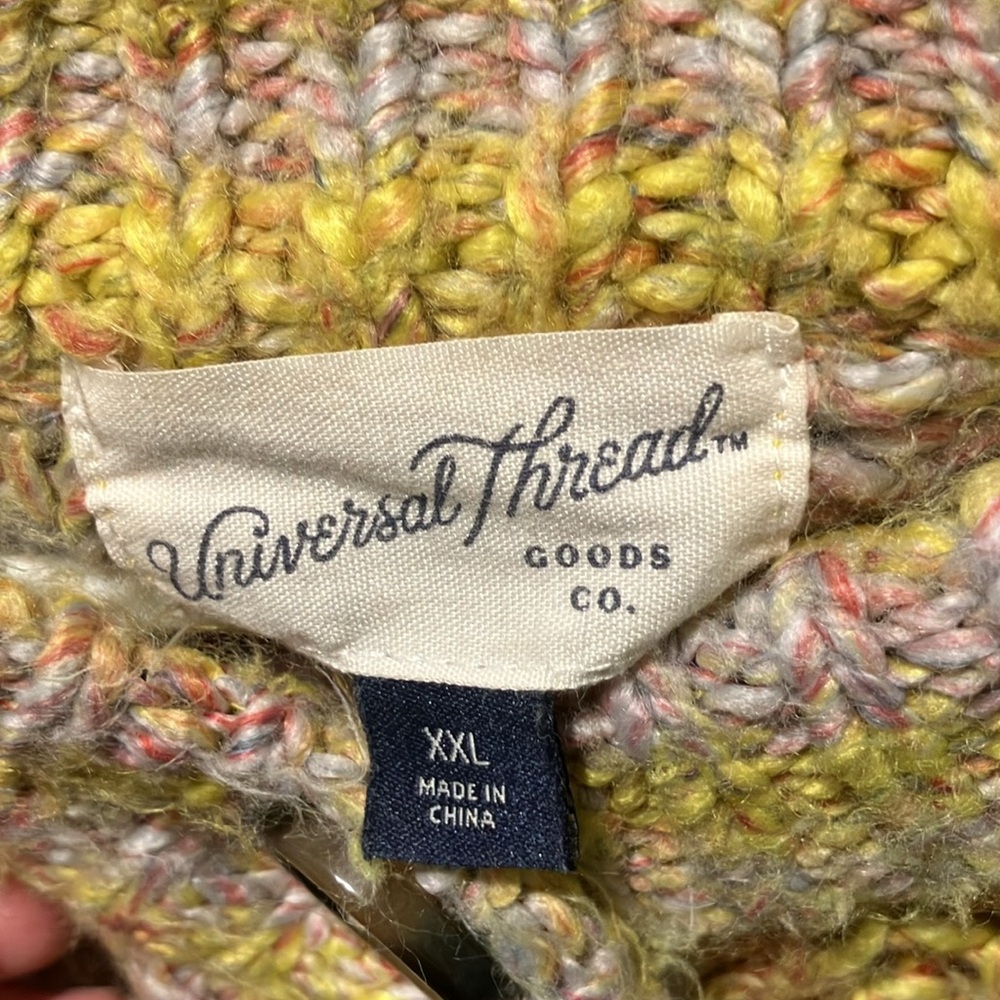 Multicolor Knit Women's Sweater - Picture 4 of 4